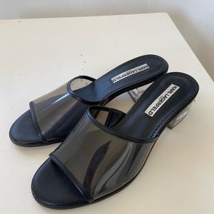 Karl Lagerfeld size 9 lucite mules used